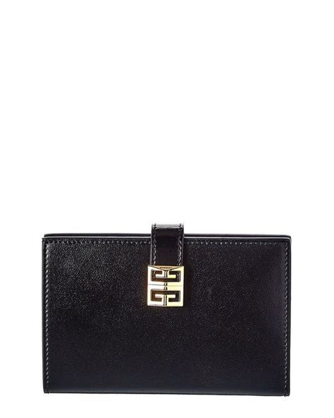 givenchy leather chain wallet in black|GIVENCHY wallet in leather .